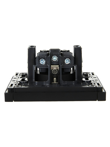 FORTE&PIANO Роз. с з/к без з/ш в/к 16А FP116 чер. IEK