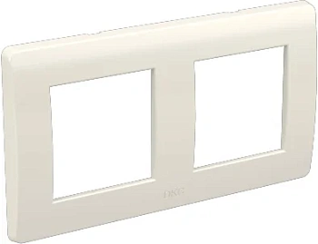 Рамка на 2+2 модуля (двухместная), RAL 9010 белая