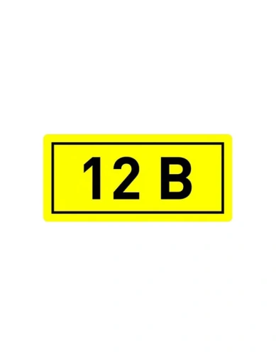 Наклейка "12В" (10х15мм.) EKF PROxima
