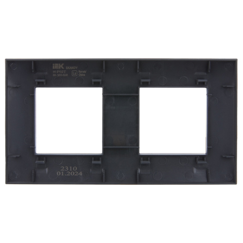 SKANDY Рамка 2-местная SK-F02T титан IEK