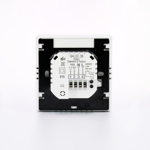 ARTGALLERY ТЕРМОСТАТ программируемый с Wi-Fi для электрического теплого пола, 16 А, моноблочный, БЕЛ