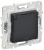 SKANDY Розетка 1-местная с заземлением с защитными шторками и крышкой 16А IP44 SK-R11G графит IEK