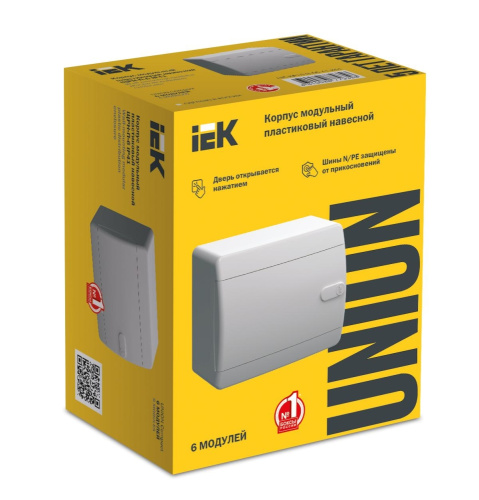 UNION Compact Корпус пласт. ЩРН-П-6 IP41 бел. дв. IEK