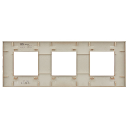 SKANDY Рамка 3-местная SK-F03Sa песочный IEK