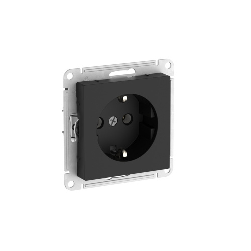 РОЗЕТКА с/з,16А,мех.,быстрозажим.клем.,КАРБОН