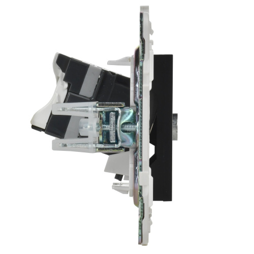 SKANDY Розетка двойная TV+RJ45 кат.5E SK-A14Bl черный IEK