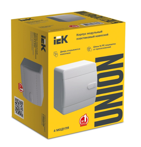 UNION Compact Корпус пласт. ЩРН-П-4 IP41 бел. дв. IEK