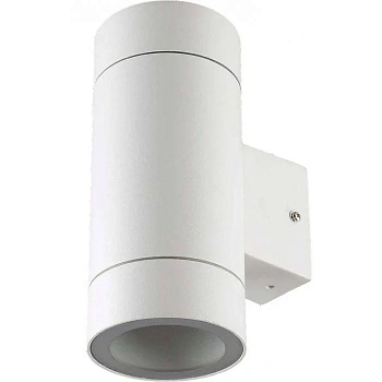 Фасадный светильник двойной круглый  GWL-2GX53-M-IP65 белый матовый