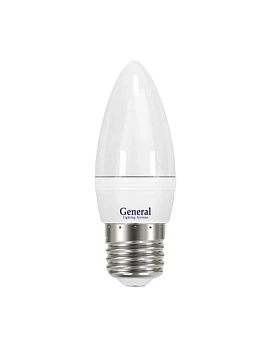 Лампа светодиодная  8W E27 2700K CF GENERAL свеча