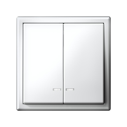 2-кл. ВЫКЛЮЧАТЕЛЬ с подсветкой, сх.5а, 10АХ, мех-м, БЕЛЫЙ