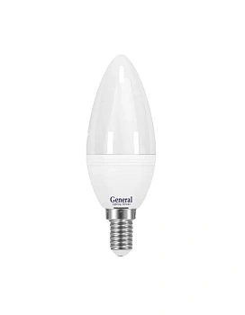 Лампа светодиодная  7W E27 2700K CF GENERAL свеча матовая