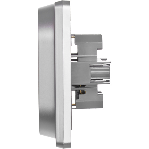 Розетка 2X2К+З АЛЮ INSPIRIA