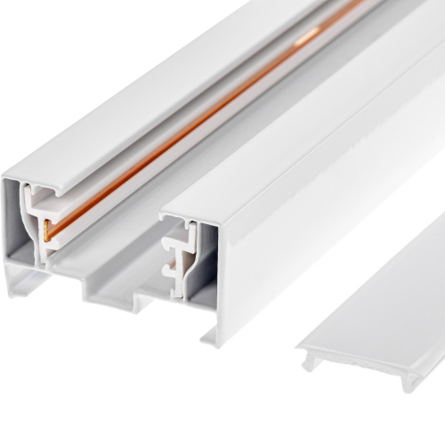 Шинопровод трек. накл Artline с/пит./загл 1 м белый