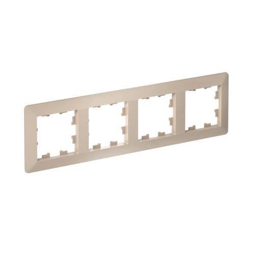 ATLASDESIGN AIR 4-п РАМКА, ПЕСОЧНЫЙ/дымч. белый