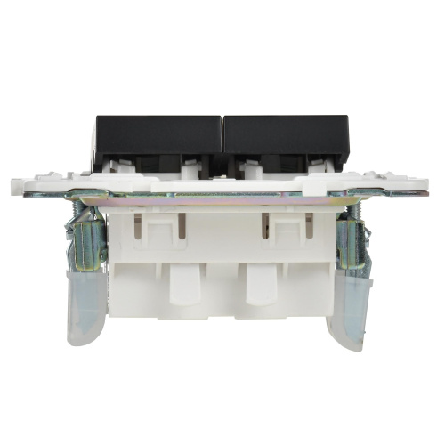 SKANDY Выключатель 2-клавишный проходной 10А SK-V05Bl черный IEK