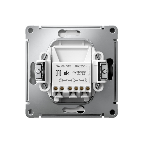 2-кл. ВЫКЛ.,, 10АХ, м-зм, быстрозажим. клем., БЕЛЫЙ