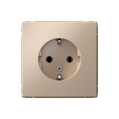 РОЗЕТКА с заземлением, 16А, мех-м, ПЕСОЧНЫЙ