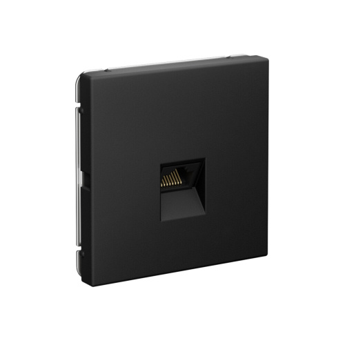 ARTGALLERY РОЗЕТКА компьютерная RJ45, кат. 5е, механизм, КАРБОН