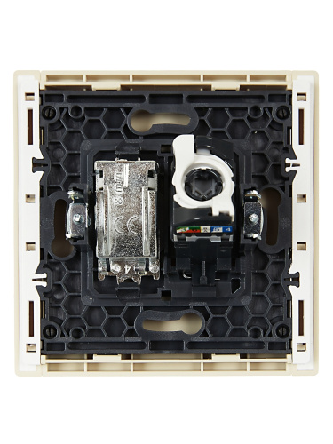 FORTE&PIANO Роз. двойная TV+RJ45 кат.5E FP436 ван. IEK