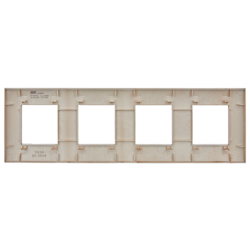 SKANDY Рамка 4-местная SK-F04Sa песочный IEK