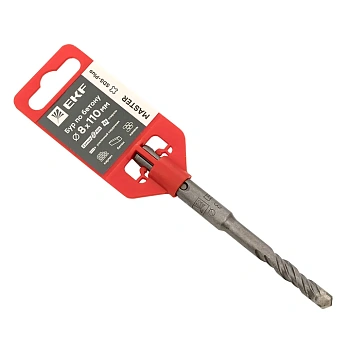 Бур  8х110 по бетону SDS-plus  (2 резца) (4S спираль) EKF Master
