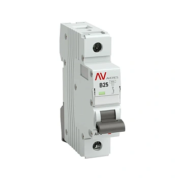 Выключатель автоматический AV-6 1P 25A (В) 6kA EKF AVERES