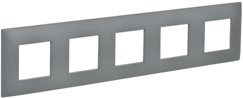 SKANDY Рамка 5-местная SK-F05Gr серый IEK