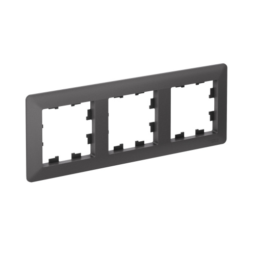 ATLASDESIGN AIR 3-п РАМКА, БАЗАЛЬТ/дымч. черный