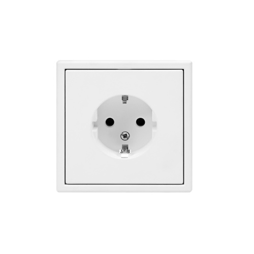 РОЗЕТКА с заземлением, 16А, мех-м, ЛОТОС