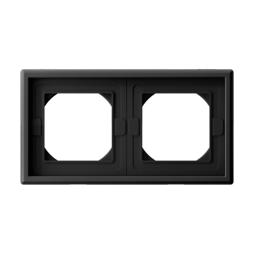 2-постовая РАМКА IP44,  КАРБОН