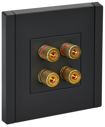 FORTE&PIANO Аудиорозетка 4-мест. FP139 чер. IEK