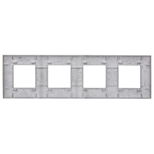 SKANDY Рамка 4-местная SK-F04Gr серый IEK