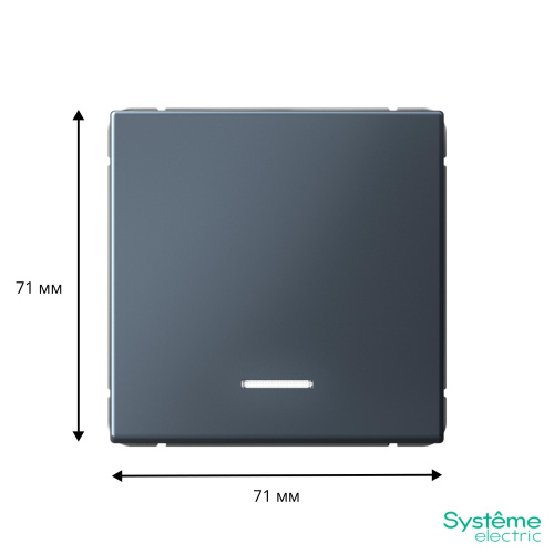 1-кл. ВЫКЛЮЧАТЕЛЬ с подсветкой, сх.1а, 10АХ, мех-м, ГРИФЕЛЬ