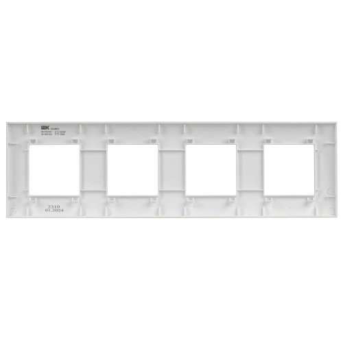 SKANDY Рамка 4-местная SK-F04W арктический белый IEK