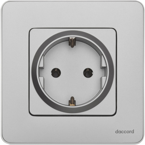 Розетка 2К+З АЛЮ INSPIRIA