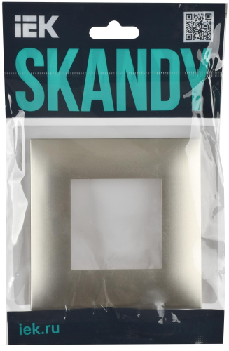 SKANDY Рамка 1-мест. SK-F01Sh шамп. IEK