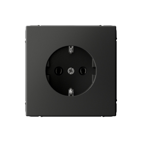 ARTGALLERY РОЗЕТКА с заземлением, 16А, механизм, быстрозажим. клем., БАЗАЛЬТ
