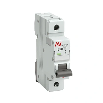 Выключатель автоматический AV-6 1P 20A (В) 6kA EKF AVERES