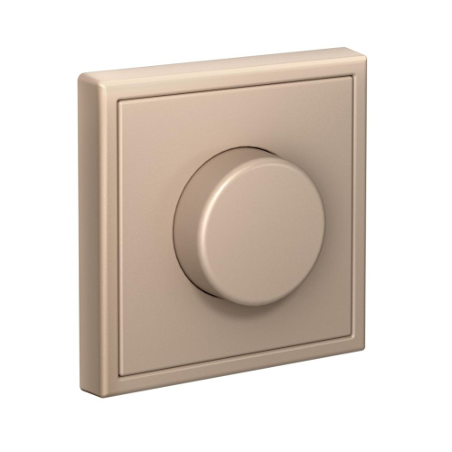 СВЕТОРЕГУЛЯТОР (диммер) повор-нажим, LED, RC, 400Вт, мех-м, ПЕСОЧНЫЙ