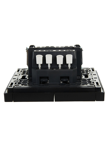 FORTE&PIANO Выключ. 2-кл. прох. 10А FP107 чер. IEK