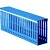 01260RL Короб перфорированный, синий RL6 40x80