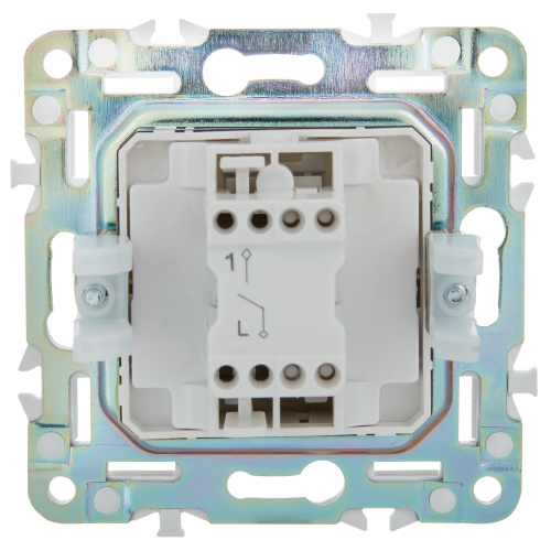 SKANDY Выключатель 1-клавишный 10А SK-V01Gr серый IEK