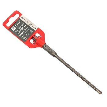 Бур  6х160 по бетону SDS-plus  (2 резца) (4S спираль) EKF Master