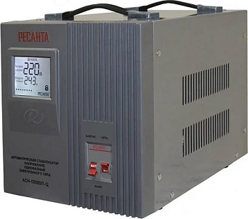 Стабилизатор  АСН1- 12000,   12.0кВт 1/Ц-ф Цифровой     220В Ресанта