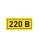 Наклейка "220В" (20х40мм.) EKF PROxima