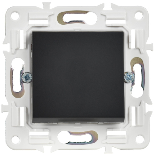 SKANDY Выключатель 1-клавишный 10А SK-V01Bl черный IEK