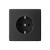 РОЗЕТКА с заземлением со шторками, 16А, мех-м, КАРБОН