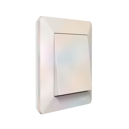 ATLASDESIGN AIR 1-п РАМКА, ЖЕМЧУГ/дымч. белый