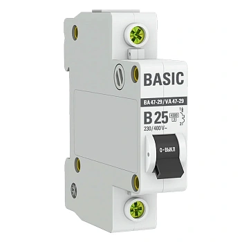 1Р 25А ВА 47-29 х-ка В  EKF Basic