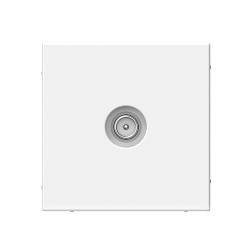 TV РОЗЕТКА оконечная 1DB, мех-м, БЕЛЫЙ